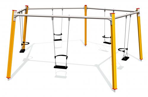 Cirkelgunga 5 platser med sitsar