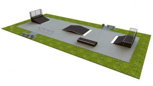 Skatepark L22 x W7.5 x H1