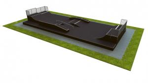 Base monolith skatepark H1.2xW9.0xL24.0m