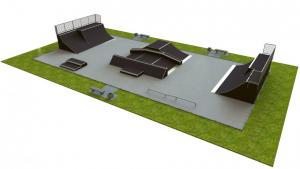 Base skatepark H2.0xW13.0xL26.0m