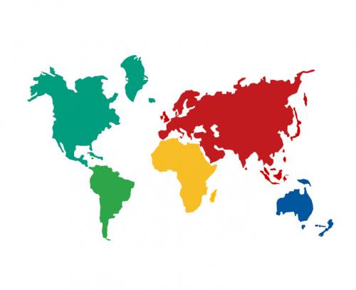 Världskarta 8x5 meter