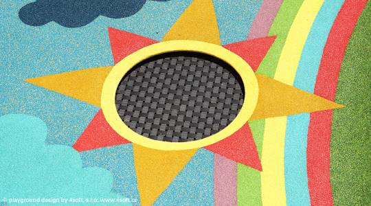 Studsmatta 2 x 2 m rund