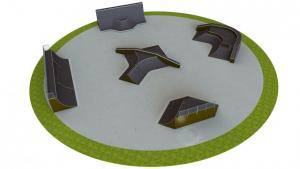 Base skatepark H4.0xW43.0xL43.0m