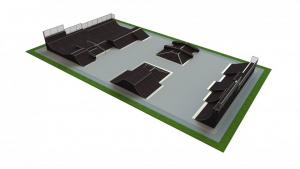 Base skatepark H3.0xW20.0xL35.0m