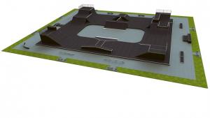 Base skatepark H4.0x45.0xL55.0m