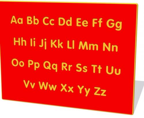 Alphabet Upper & Lower Case Play Panel