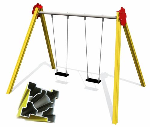 Aluminiumgunga 2 platser