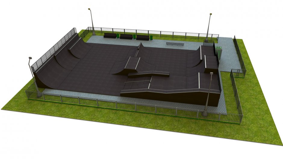 Base monolith skatepark H3.0xW18.0xL30.0m