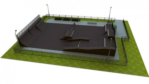 Base monolith skatepark H3.0xW18.0xL30.0m