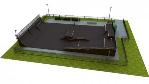 Base monolith skatepark H3.0xW18.0xL30.0m