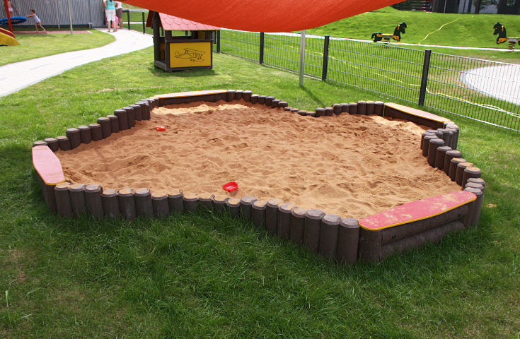 EKO Sandlåda med kubbsarg