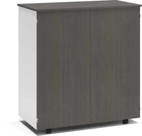 Cubic Vitlaminat/ask mörklaserad