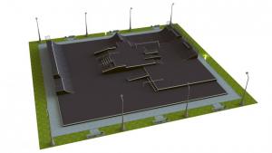Base monolith skatepark H2.0xW30.0xL33.0m