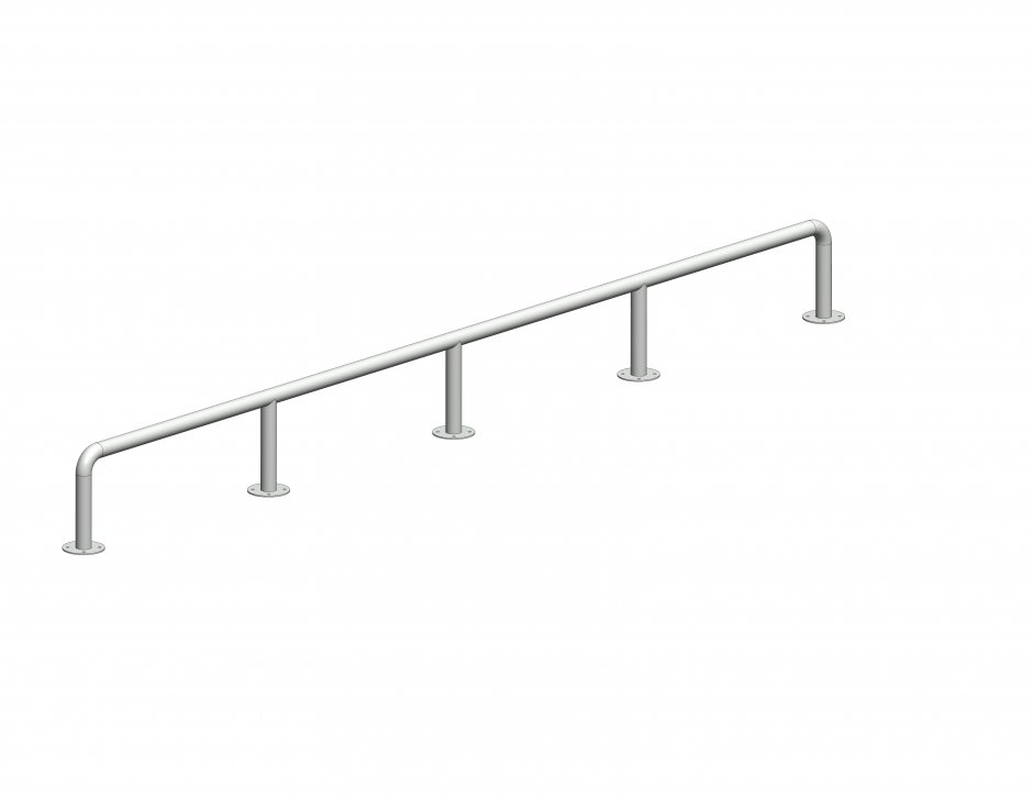 Handrail, H0.6 x W0.06 x L5.0