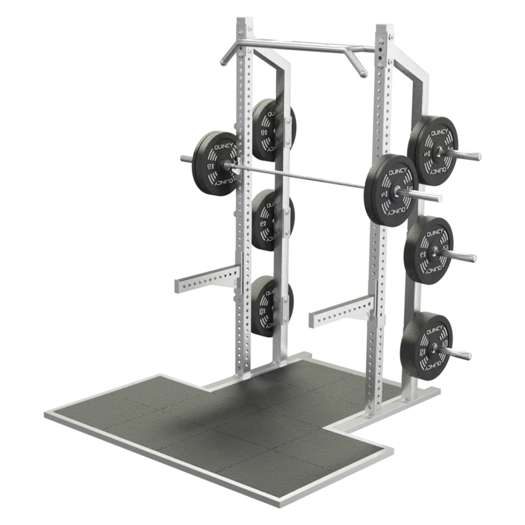 QUINCY CROSS COMPETITION HALF POWER RACK + PLATFORM