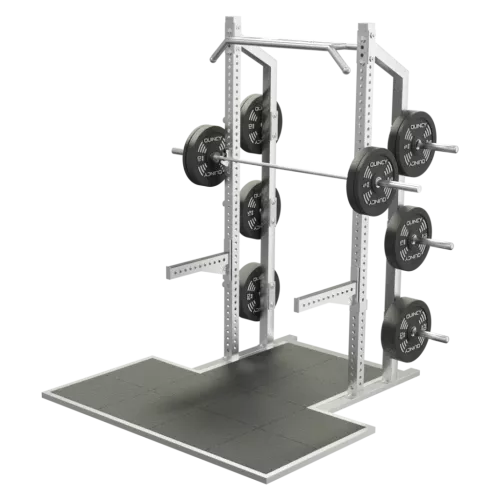QUINCY CROSS COMPETITION HALF POWER RACK + PLATFORM