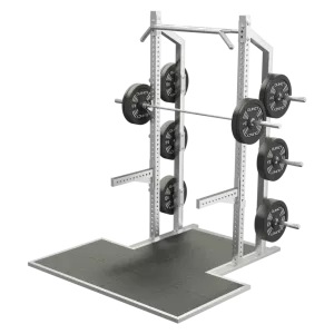 QUINCY CROSS COMPETITION HALF POWER RACK + PLATFORM