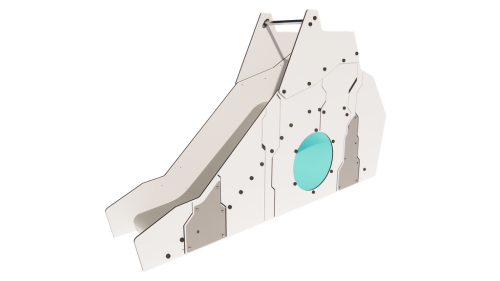 Fristående rutsch med tunnel