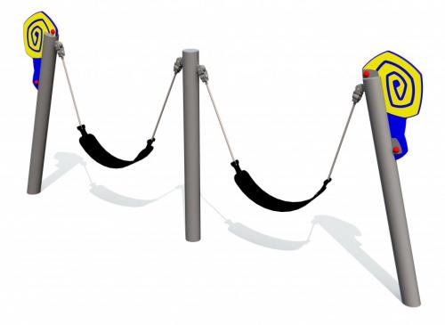 Snigelgungan dubbel med remsitsar