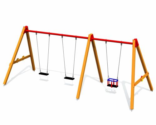 BABY-BIRD med barnkorg och 2 st. traditionella sitsar