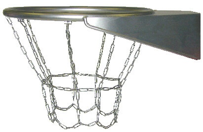 Urban basketkorg med nät i metall