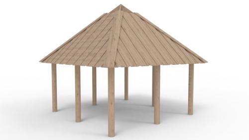 GRILLHUS I ROBINIA - 3,7X3,7M