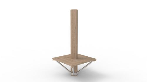 ROBINIASTOLPE MED BÄNK