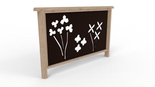 Sinnesvägg NR.10 - med blommor