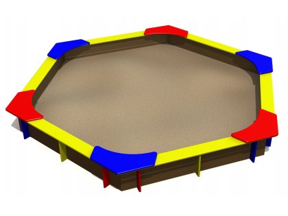 Sandlåda hexagonal