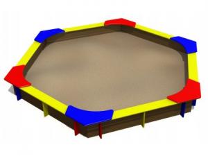Sandlåda hexagonal