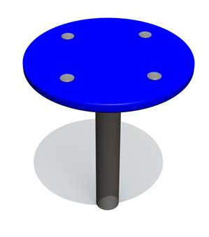 Rund sittbänk
