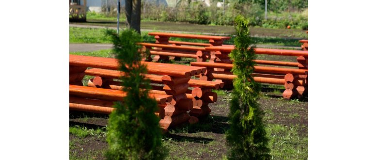 Picknick bänk massive