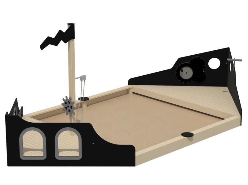 Lekskeppet OASIS med sandlåda