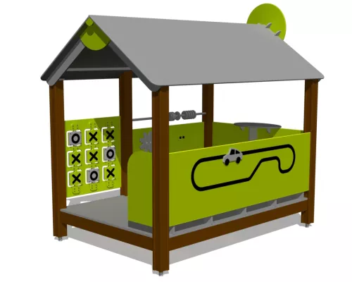 Lekhuset BUFFET med aktivitetspaneler