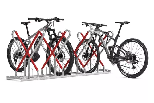 Cykelställ 0500 XBF - Dubbelsidigt