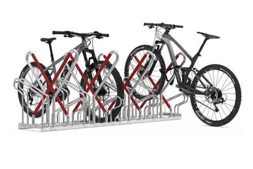 Cykelställ 2500 XBF - Dubbelsidigt