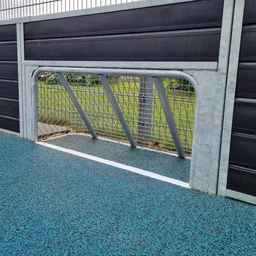 Muga integrerat hockeymål