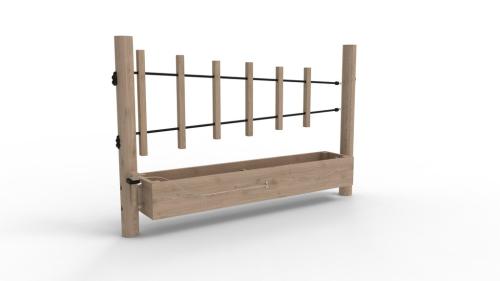 Planteringsbänk med klockspel