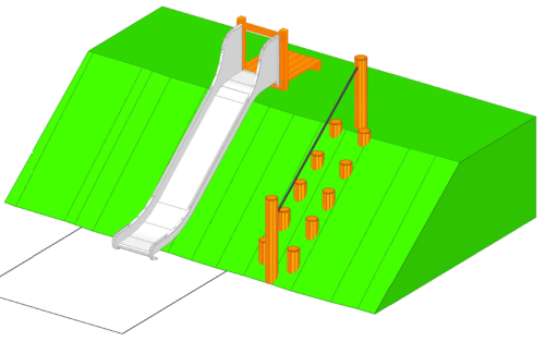 Släntrutsch med repuppgång
