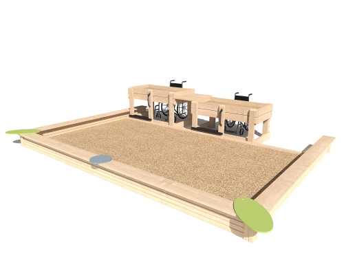 Tillgängliga Sandlådan Enkla