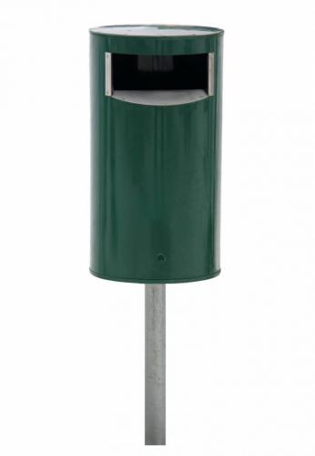 Papperskorg för stolpmontage, 30L