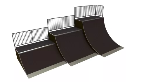 Quarterpipe L3,45 x W3,66 x H1,5