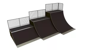 Quarterpipe L3,45 x W3,66 x H1,5
