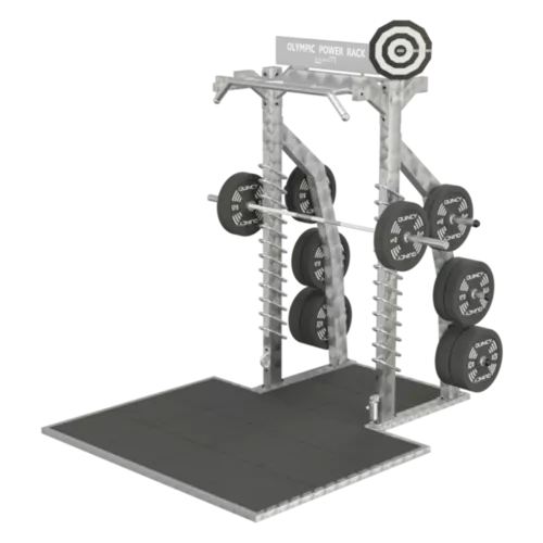 QUINCY OLYMPIC HALF POWER RACK + PLATFORM