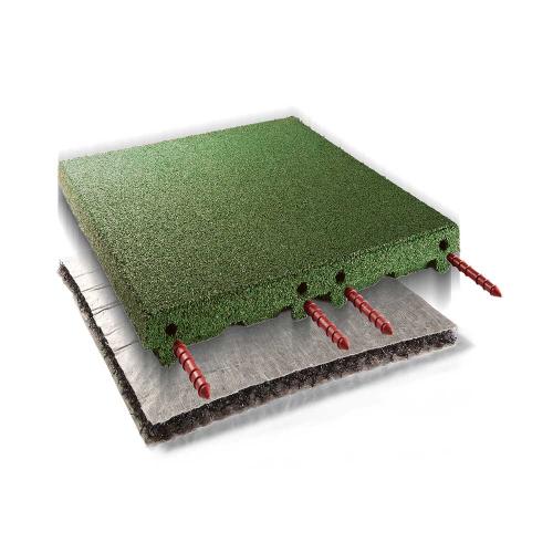 Grön fallskyddsplatta, FH:3,0 m