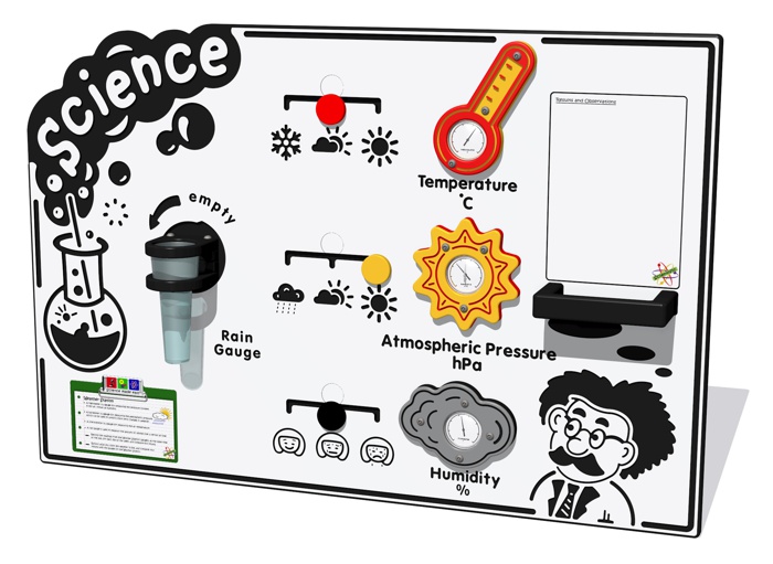 Scientific Weather Station Play Panel