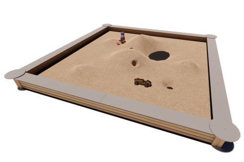 Sandlåda 3x3 m i Organowood