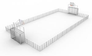 Super Multiarena 20 x 10 med basket och fotboll