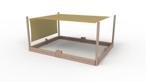 Sandlåda med solsgel 4.70x3.60 m