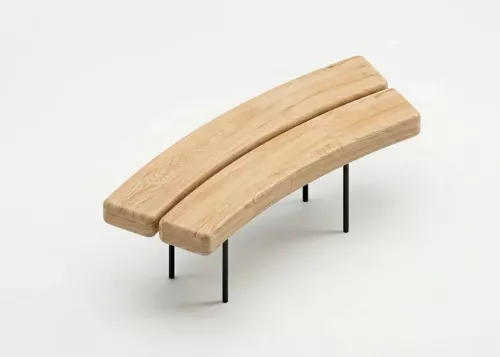 Curved Bench Sylvestris